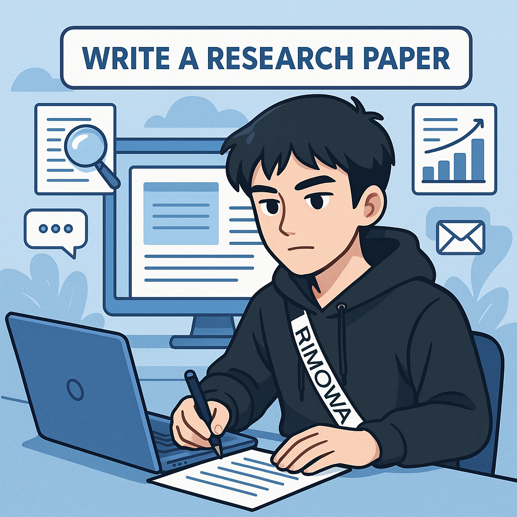 Academic paper workflow illustration